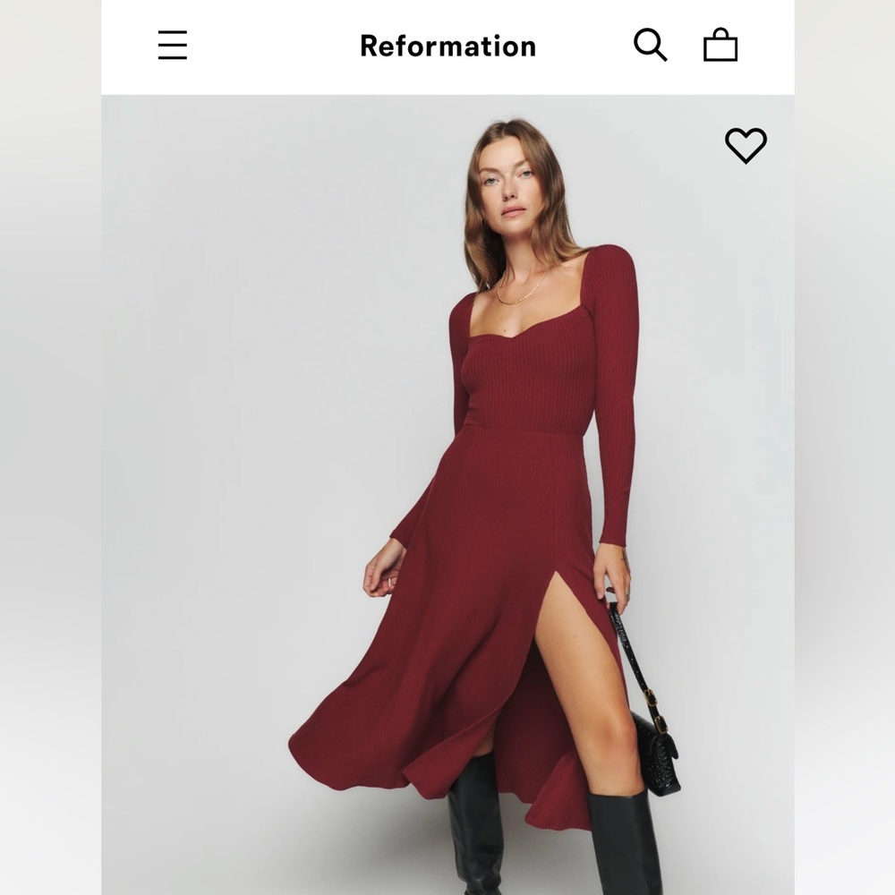 Reformation Banks Knit Dress - NWT